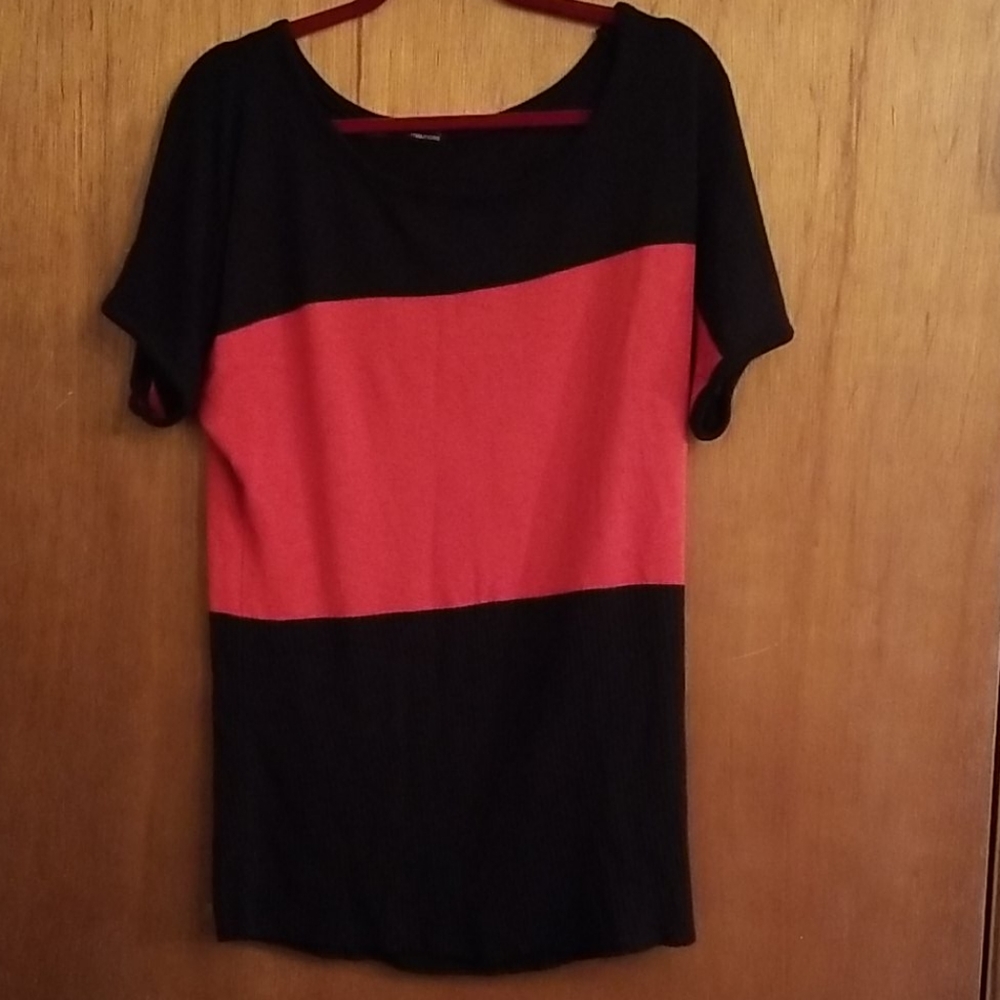 Black and red dress shirt